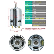 Motor DC 12V 775 795/ 895 có bạc đạn quạt tải nhiệt