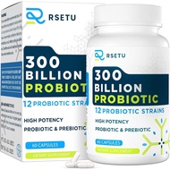 RSETU Probiotic 300 Billion  12 Strains Probiotics 60Capsule(No.3460)