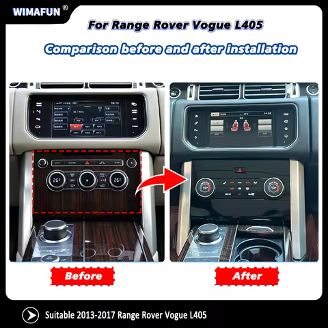1.28 inch AC Panel Solid Button 1:1 plug and play For 2013-2017 Range Rover Vogue L405 / Sport L494 