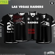 Raiders Las Vegas Fanissues Design Tshirt Roundneck Microfiber Material | Size 100-3XL Baju deisgn r