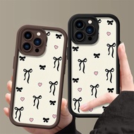 Black Ribbon Bows Soft TPU Phone Case for Huawei Y6P Y6 Y7 Pro 2019 Y7A Y9 Prime P30 P30 Pro P40 Lit