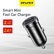 Dual USB Car Charger 5V 2.4A Super Fast Charger 2 USB  12w Charger kereta