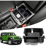 Center Console Organizer Compatible with 2018-2025 Jeep Wangler JL JLU 4XE Rubicon Sahara & 2020-202