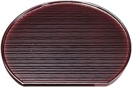 J-kitchens 7-inch Ranbuchi Half Moon Obon (Bon Tray, Tray), 8.7 inches (22.1 cm), Made in Japan