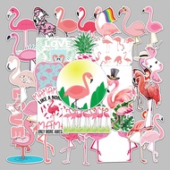 50 Sheets Flamingo Animal Waterproof Graffiti Stickers Luggage Scooter Computer Tablet Cartoon Decorative Stickers