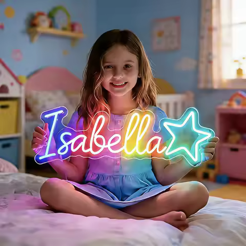 Rgb Neon Light Custom Neon Led Sign Personalized Neon Name Rgb Led Lamp Led Rgb Lights Letters Name