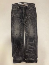 Neighborhood 黑色牛仔褲 Narrow Straight