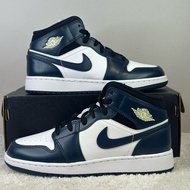 Jordan Air Jordan 1 Mid "Dark Teal" 舒適運動  黑曜石男女同款
