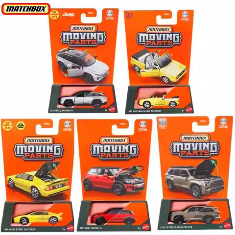2026 New Matchbox Moving Parts FWD28 Collectible Diecast Car Models Acura Jeep Lotus Mini Volkswagen