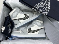 Dior x Nike Air Jordan AJ1 Og High Whie Grey 白灰us8.5/9 (eu42/42.5)