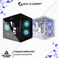 Paradox Gaming Pico Black & White Free 3 Fan ARGB - MATX PC Casing | CPU Gaming Case CPU Casing