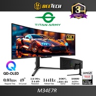 TITAN ARMY 49" Ultrawide Samsung QD-OLED Curved 144Hz 0.03ms DQHD 99%DCI-P3 Type-C Speaker Gaming Mo