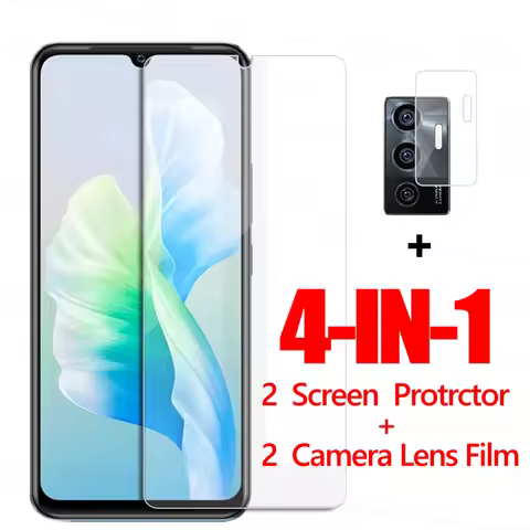 4IN1 Glass For Vivo V23e Tempered Glass Vivo V23e V20 SE V21e V21 5G Screen Protector Protective Pho