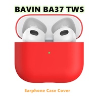 【Fast Shipment】For BAVIN BA37 TWS Case Business solid color Soft Silicone Earphone Case Casing Cover