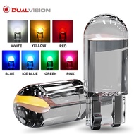 3 Year Warranty  2PCS W5W LED T10 car light COB glass 6000K white car license plate light spherical 