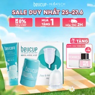 Combo 1 Cốc nguyệt san Silicone y tế Beu Cup+ 1 Dung dịch vệ sinh phụ nữ BeU Care 100ml + 1 Dung dịc