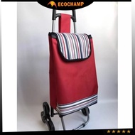 E-SONIC 6 Wheels Foldable Shopping Trolley Grocery Bag Storage Bag Set