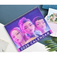 A5 KPop Demon Hunters 2026 Desk Calendar Desk Calendar 2026