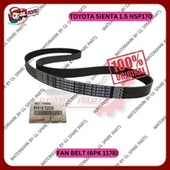 FAN BELT (6PK1178) ORIGINAL TOYOTA SIENTA 1.5 NSP170 (90916-T2038)