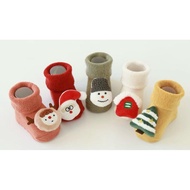 Baby anti-slip christmas cute socks! christmas gift/Sg ready stock