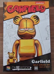 Bearbrick Garfield Gold Chrome 400%