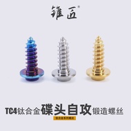 M5 [with Standard] Butterfly Head Hexagon Socket Screw Screw Titanium Alloy Self-Tapping Screw m5 Ti