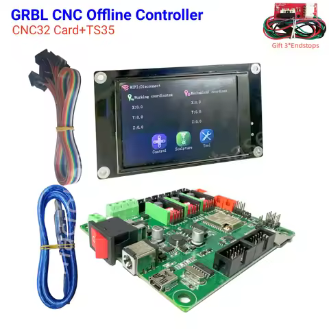 32bit GRBL offline controller 3 axis control card 3018 PRO 3020 MAX upgrade kit for cnc milling cutt