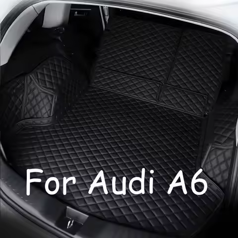 Car Rear Trunk Mats For Audi A6 C7 Station Wagon Avant 4G 2011~2018 Waterproof Protection Pad Mud Ca