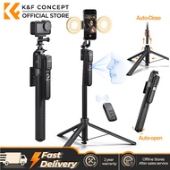 K&F CONCEPT MS51 180cm AI Face-Tracking 2-in-1 Selfie Stick Tripod For Phone Gopro DJI Action Camera