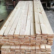 Kayu pine baru ( 7.5  kaki x 4 inch x 1 inch) siap ketam