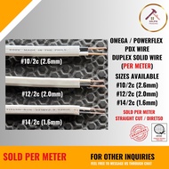 (PER METER) PDX Omega / Powerflex - (14/2c, 12/2c, 10/2c) - Duplex Solid Wire