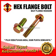 Flange Bolt M6x10 Yellow Cap Bolt M6 Key 10