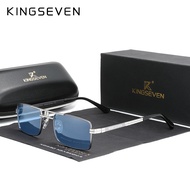 New Arrived KINGSEVEN Polarized Sunglasses Stainless Steel Vintage Frame Brand Rectangle Design Driv