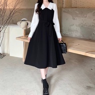 Korean dress, women's dress,/ dress, Korean style dress, midi dress, Korean/ dress, long dress, Kore