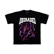 Degraded Butterfly Lightning Graphic Oversized Tee Streetwear Big Graphic Tee Urban Hype Summer Vibe