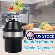 370W 220V Waste Disposer Food Garbage Sink Disposal Garbage Disposal with Power Cord US Plug