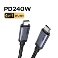 FCUGREEN 240W Type C Fast Charging Cord PD3.1 48V5A Charger for PS5 Switch SAMSUNG S22 480Mbps Data 