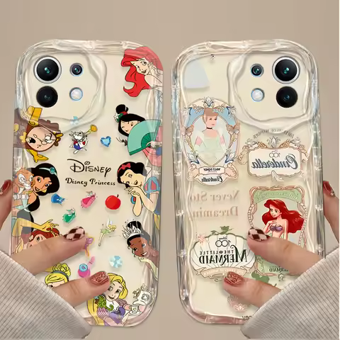 Disney Princess Ariel 3D Case For Xiaomi 14T 13T 12T 13 12 11 11i Lite 5G 10T POCO X5 X6 Pro X3 NFC 