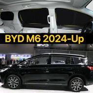 Car Sunshade for BYD M6 2024-uP Fully Blackout Curtain Sunshade Sun Protection Privacy Side Window A