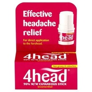 英國4HEAD STICK -頭痛塗抹棒 3.6g	5016379400001
