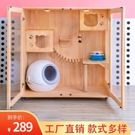 Kayu Pepejal Sangkar Kucing Kucing Vila Besar Kucing Rumah Mewah Kucing Sangkar Kucing Sampah Kucing