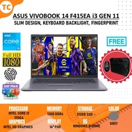 Laptop Slim Design Asus Vivobook F415Ea Intel I3 1115G4 Ram 12Gb 512Gb