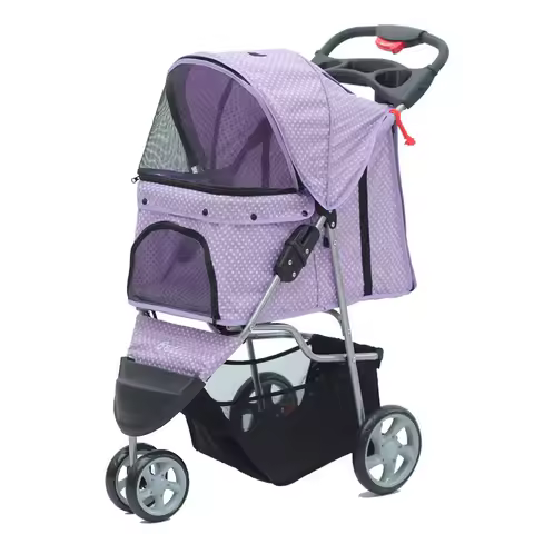 3 Wheels luxury pet stroller dogs stroller for walk