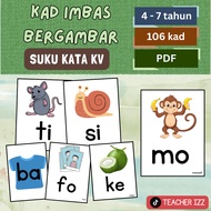 [PDF] KAD IMBAS BERGAMBAR SUKU KATA KV / FLASHCARD MEMBACA SUKU KATA KV