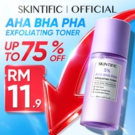 SKINTIFIC 5% AHA BHA PHA Exfoliating Toner Face Exfoliation Brighten and Smooth Skin Toner Peeling T