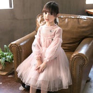 High quality Korean girls' princess dresses 12-27kg for children to go to parties, girls' dresses