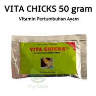 Vita Chicks - Chick 50 Gram Medion / Obat Vitamin Anti Stres Atau Suplemen Perkembangan Dan Pertumbu