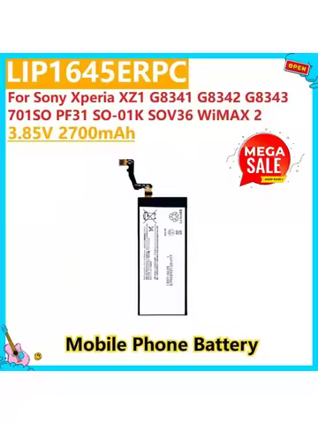 New 3.85V 2700mAh Mobile Phone Battery LIP1645ERPC For Sony Xperia XZ1 G8341 701SO G8342 G8343 PF31 