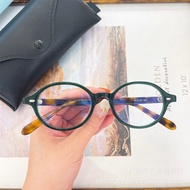 7HCG New Autumn Winter Plate Style Retro Round Frame Frame Ghost Horse Girly Feel Frame Blogger Leop