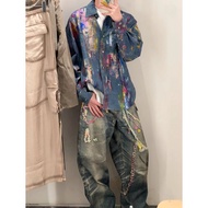 Acne Studios Women's Long Sleeve Oil Painting Shirt - Fall/Winter Collection